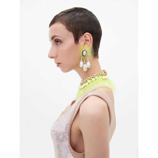 schiaparelli rhinestone and pearl necklace price