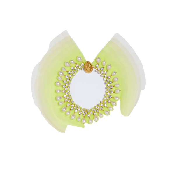schiaparelli rhinestone and pearl necklace