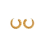 schiaparelli twisted candles hoop earrings