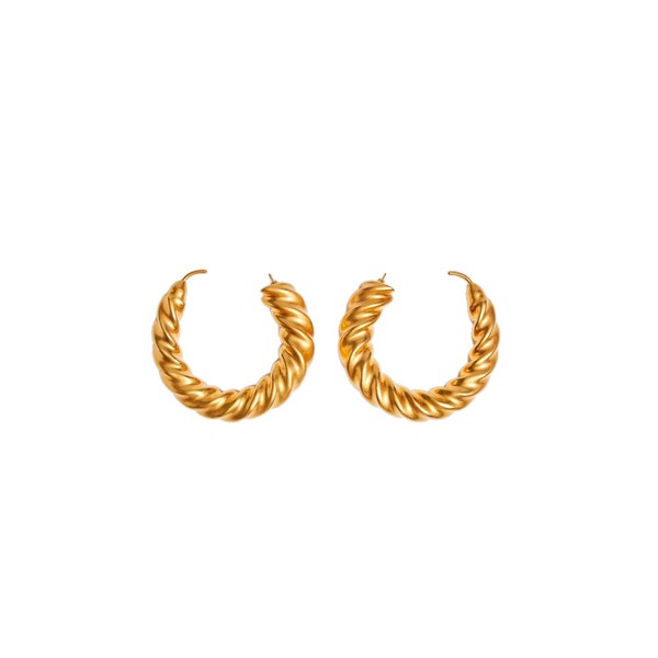 schiaparelli twisted candles hoop earrings