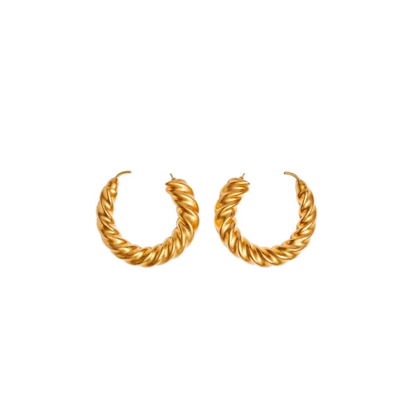 schiaparelli twisted candles hoop earrings