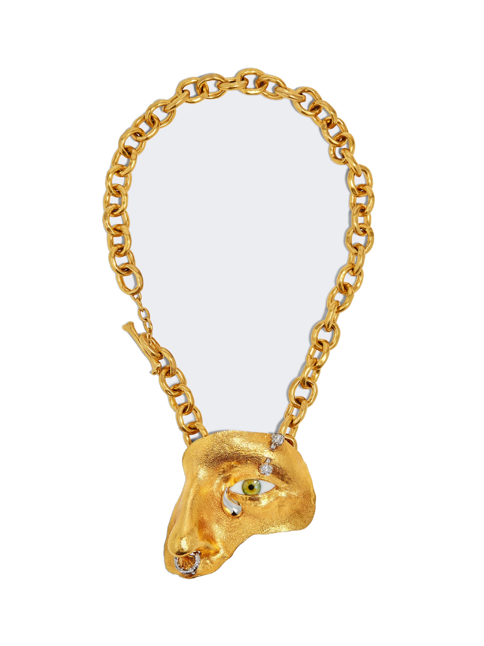 Visage Necklace Schiaparelli Jewelry | Luxury Shoes schiaparelli visage necklace