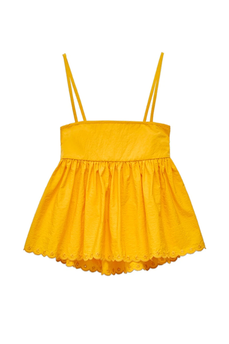 Selena-Top-in-Winter-Yellow-Cecilie-Bahnsen-Tops-white Cecilie Bahnsen top