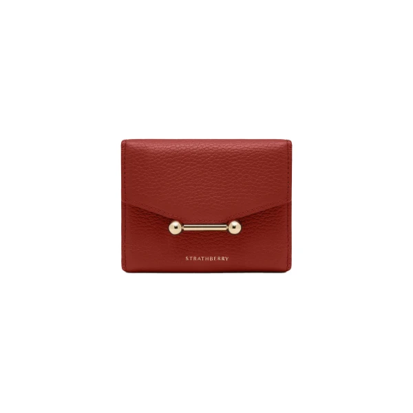 Strathberry Mosaic Trifold Wallet Levanto Red