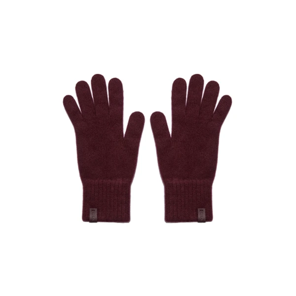 Strathberry Westray Cashmere Gloves Burgundy