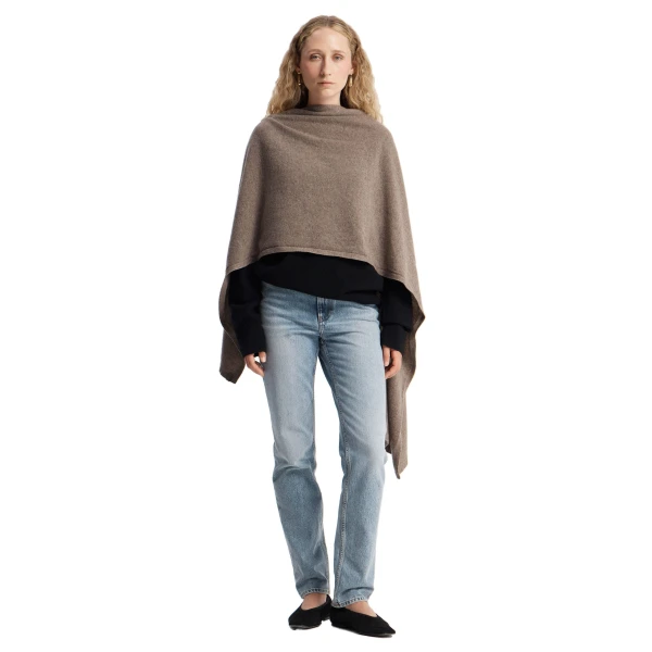 Strathberry Westray Cashmere Travel Wrap Pebble