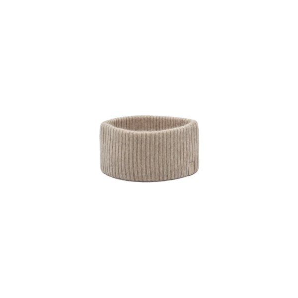 Strathberry Westray Ribbed Cashmere Headband Oat
