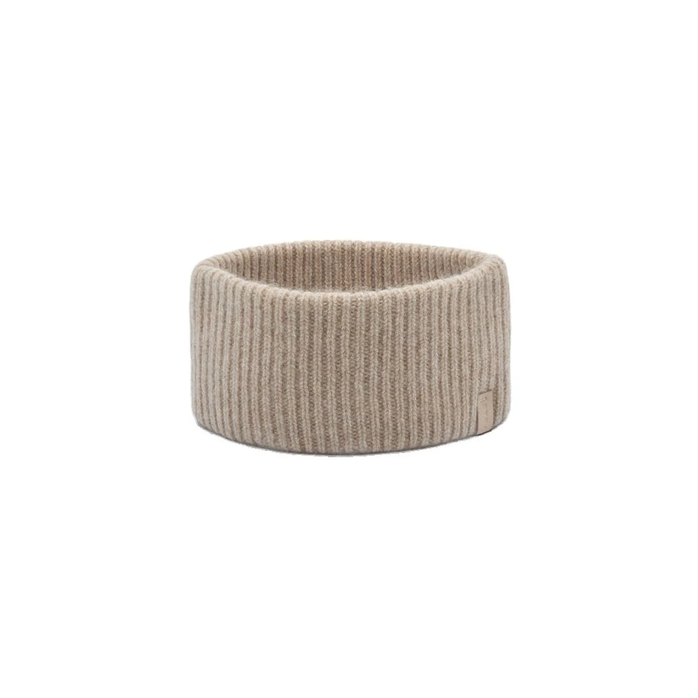 Strathberry Westray Ribbed Cashmere Headband in Oat Strathberry Westray Ribbed Cashmere Headband