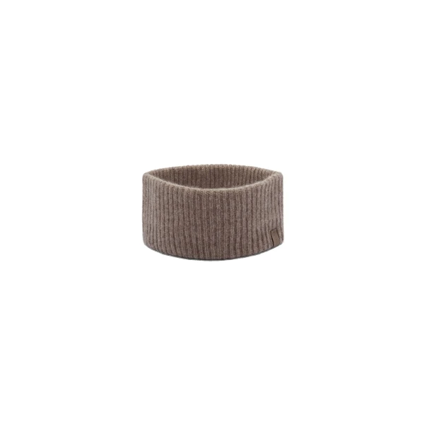 Strathberry Westray Ribbed Cashmere Headband Pebble