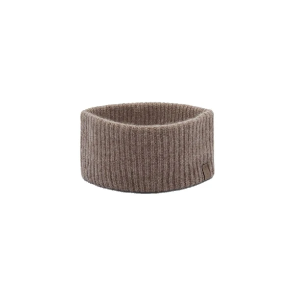 Westray Ribbed Cashmere Headband in Pebble