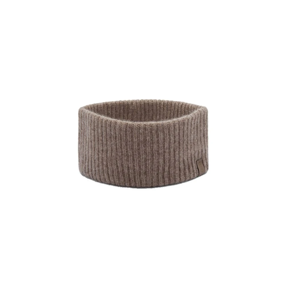 Strathberry Westray Ribbed Cashmere Headband in Pebble Strathberry Westray Ribbed Cashmere Headband