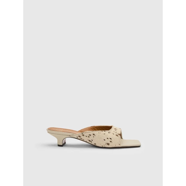 ATP Atelier Tavenna in Mandorla Kitten Heel Mules