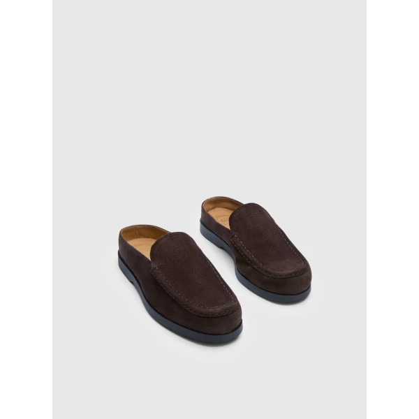 ATP Atelier Tenno in Walnut Slip On Loafers Brown