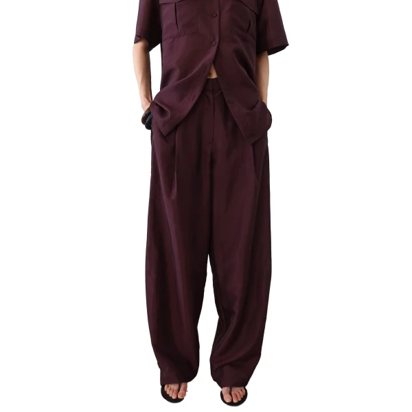 burgundy pants