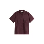 The Frankie Shop Aduna Satin Utility Shirt
