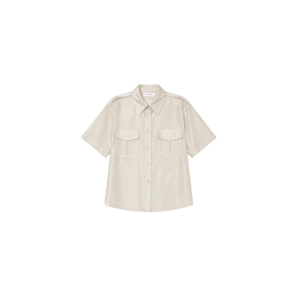 The Frankie Shop Aduna Satin Utility Shirt