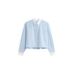 The Frankie Shop Aix Cropped Boxy Shirt