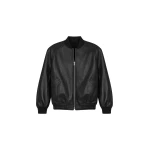 The Frankie Shop Alena Faux Leather Bomber Jacket
