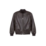 The Frankie Shop Alena Faux Leather Bomber Jacket