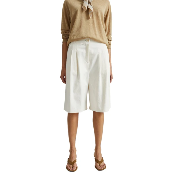 The Frankie Shop Altea Pleated Bermuda Shorts