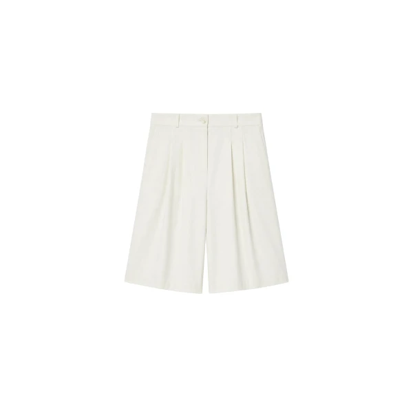 The Frankie Shop Altea Pleated Bermuda Shorts