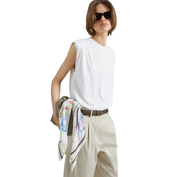 The Frankie Shop Alvor Padded Balloon Top