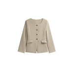 The Frankie Shop Amboise Collarless Blazer