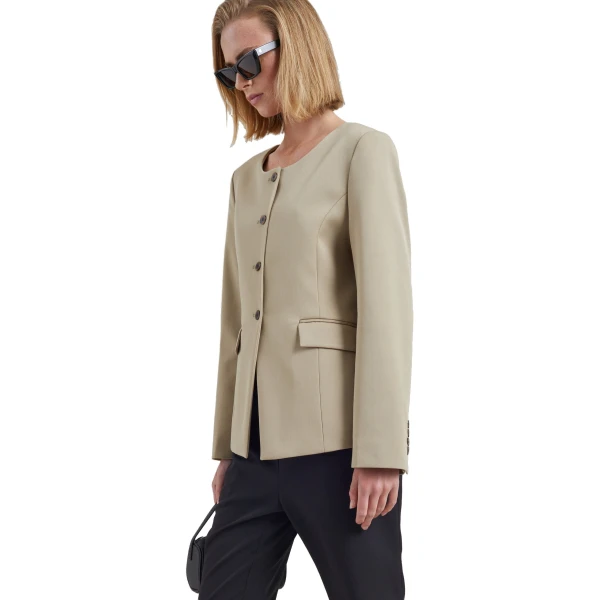 The Frankie Shop Amboise Collarless Blazer