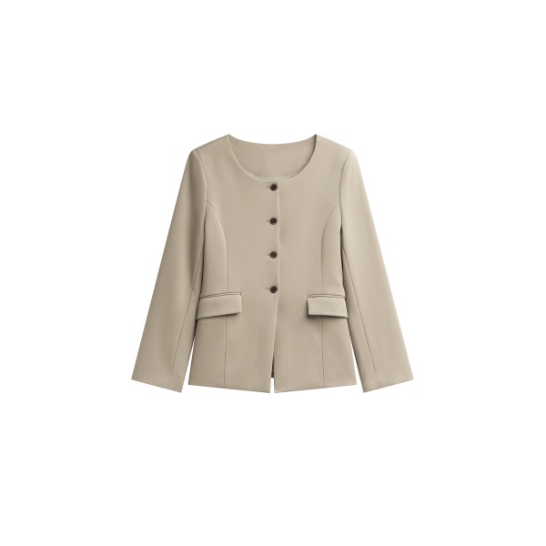 The Frankie Shop Amboise Collarless Blazer