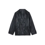 The Frankie Shop Amunta Faux Leather Trench Jacket