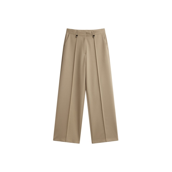 The Frankie Shop Belliva Front Seam Straight Trousers