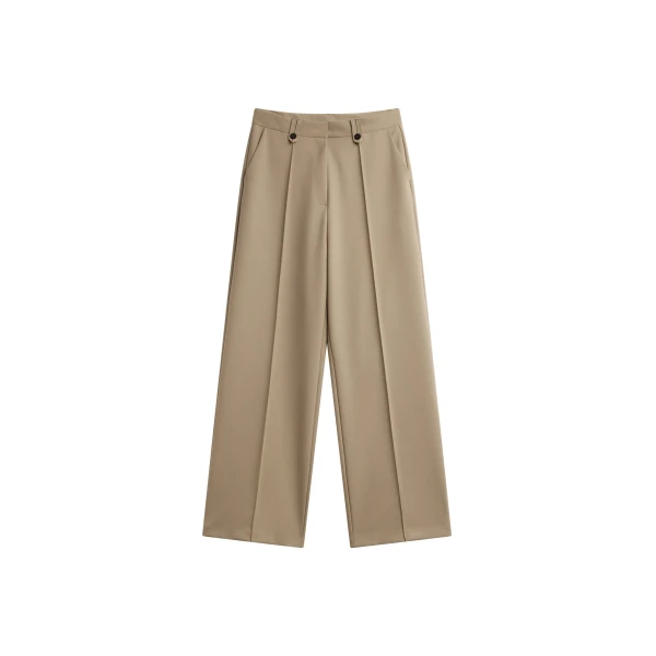 The Frankie Shop Belliva Front Seam Straight Trousers