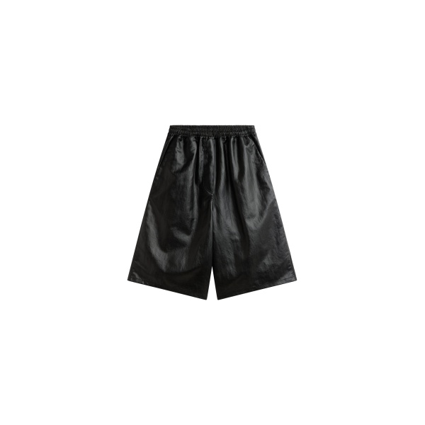The Frankie Shop Beslon Leather-Effect Bermuda Shorts