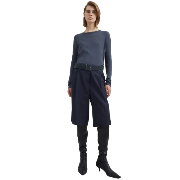 The Frankie Shop Bilbao Pleated Bermuda Shorts