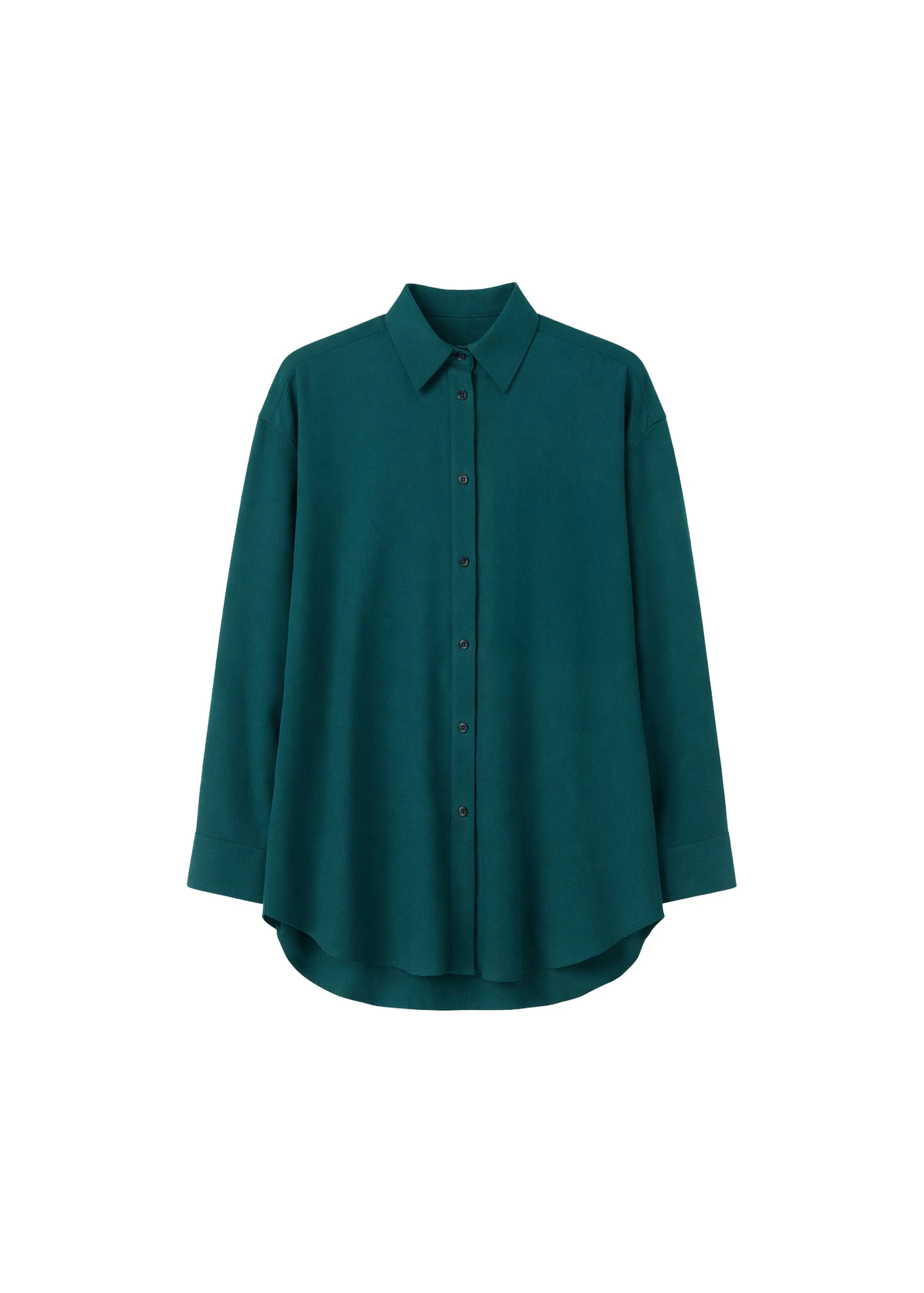 Bina Padded Shirt in Bottle Green by The Frankie Shop – Tops The Frankie Shop Bina Padded Shirt