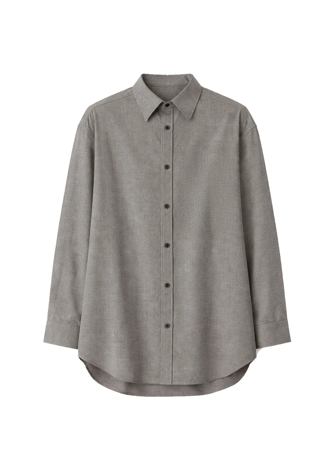 Bina Wool Padded Shirt in Light Taupe Melange by The Frankie Shop – Tops The Frankie Shop Bina Wool Padded Shirt
