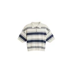 The Frankie Shop Bolea Knit Polo Top