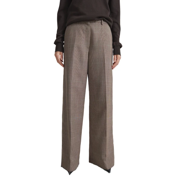brown glen plaid pants
