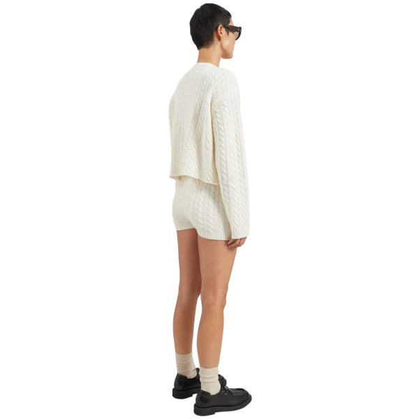 The Frankie Shop Brisbane Cropped Boxy Sweater