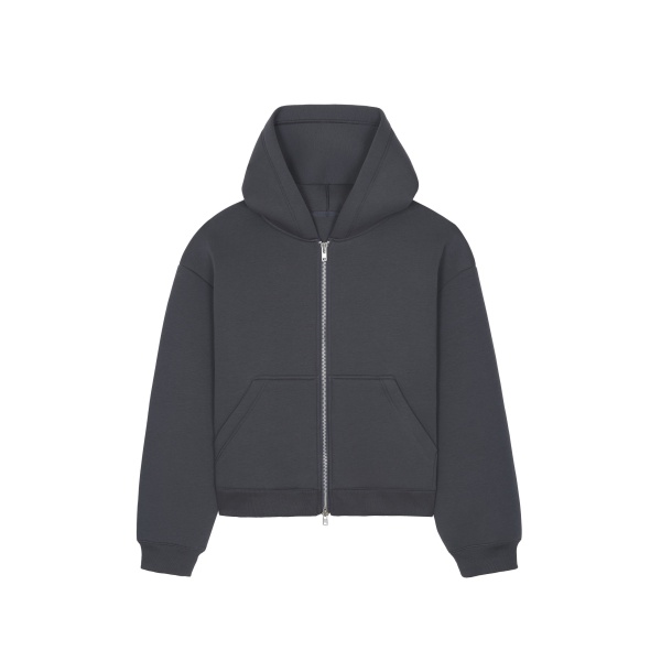 The Frankie Shop Calder Neoprene Zip-Up Hoodie