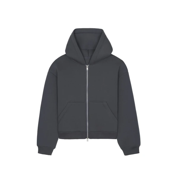 The Frankie Shop Calder Neoprene Zip-Up Hoodie