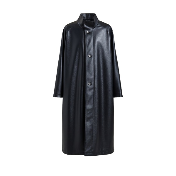 The Frankie Shop Calen Faux Leather Trench Coat