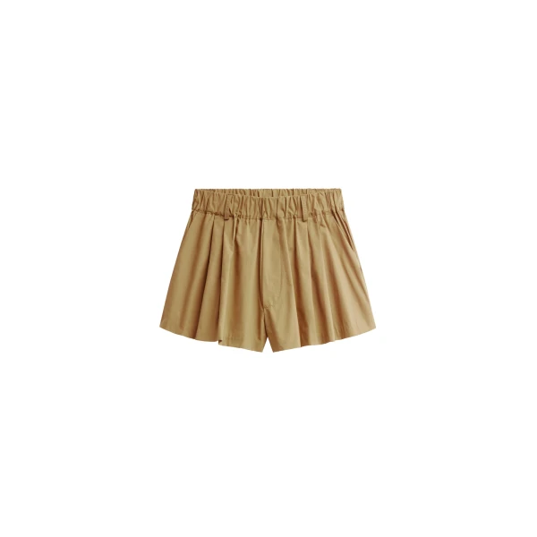The Frankie Shop Castalia Cotton Gathered Shorts