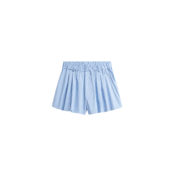 The Frankie Shop Castalia Cotton Gathered Shorts
