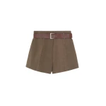 The Frankie Shop Chappell Belted Shorts