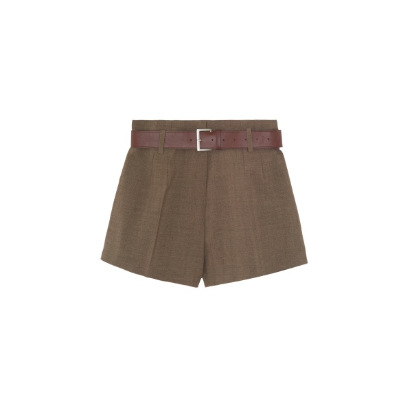 The Frankie Shop Chappell Belted Shorts