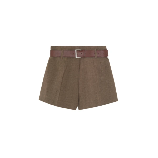 The Frankie Shop Chappell Belted Shorts