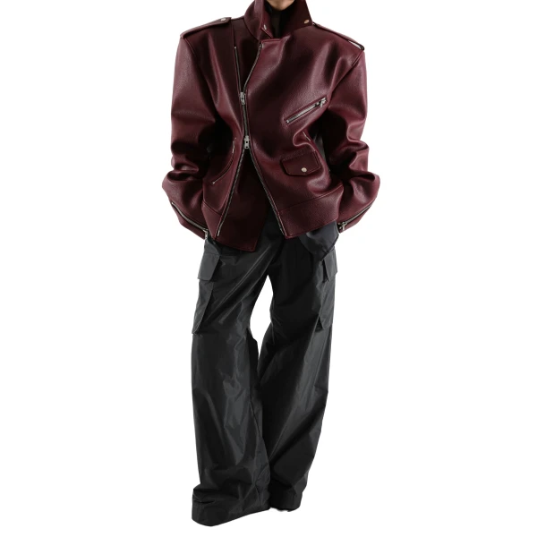 The Frankie Shop Chicago Oversized Biker Jacket