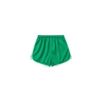 Cielo Satin Mini Boxer Shorts in Kelly Green by The Frankie Shop – Shorts The Frankie Shop Cielo Satin Mini Boxer Shorts