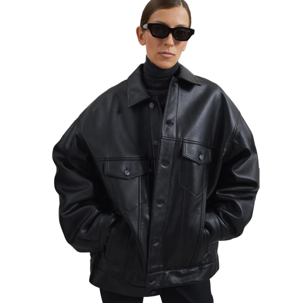 The Frankie Shop Conan Faux Leather Jacket
